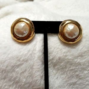 Large Givenchy Pearl Earrings